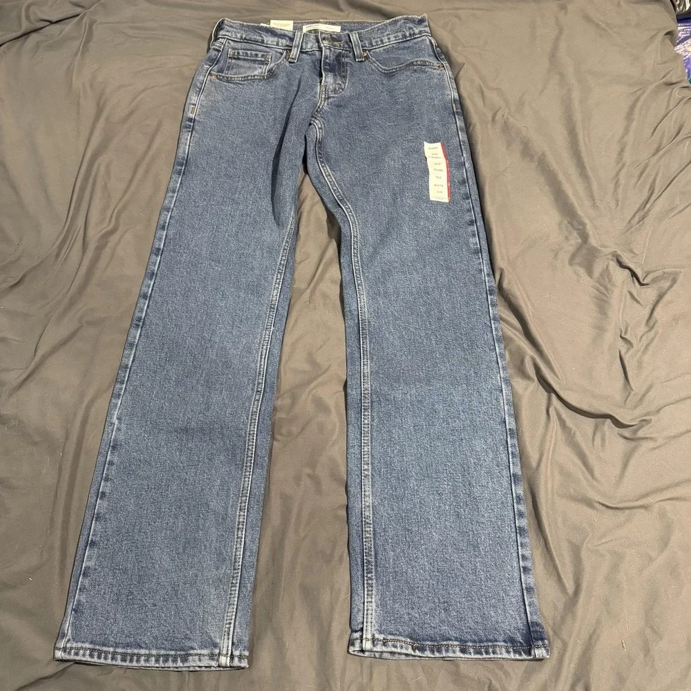 Signature Levi Strauss & Co Jeans Mens 28x32 Blue Relaxed Straight Leg Denim